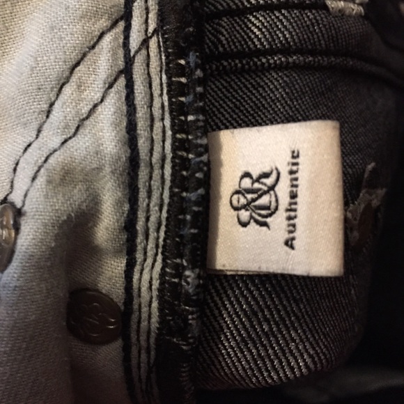 Rock & Republic Dark Wash Flare Sequin Logo 28 - Picture 7 of 8